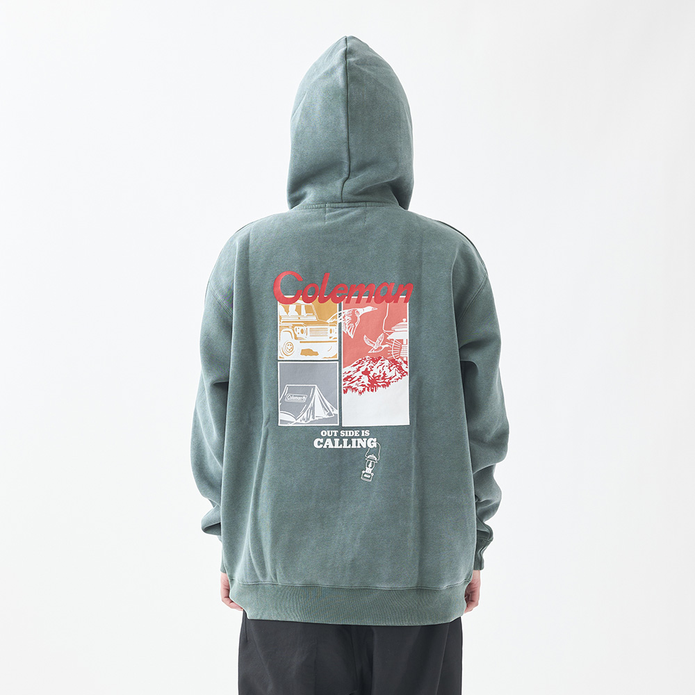フーディー コラージュ（グリーン）